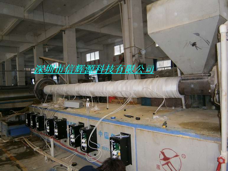 拉絲機電磁加熱節能改造現場圖片