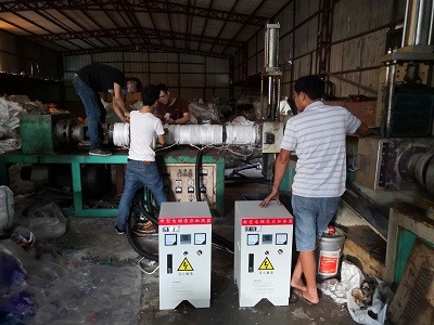 塑料造粒機電磁加熱器節能改造